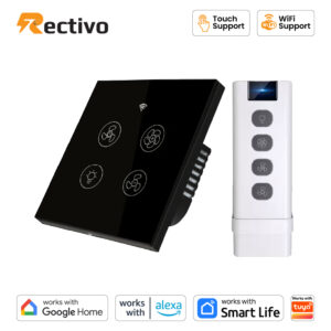 Smart Touch and WiFi Fan and Light Switch
