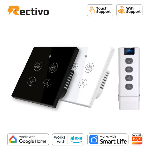 Smart Touch and WiFi Fan and Light Switch