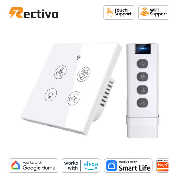 Smart Touch and WiFi Fan and Light Switch