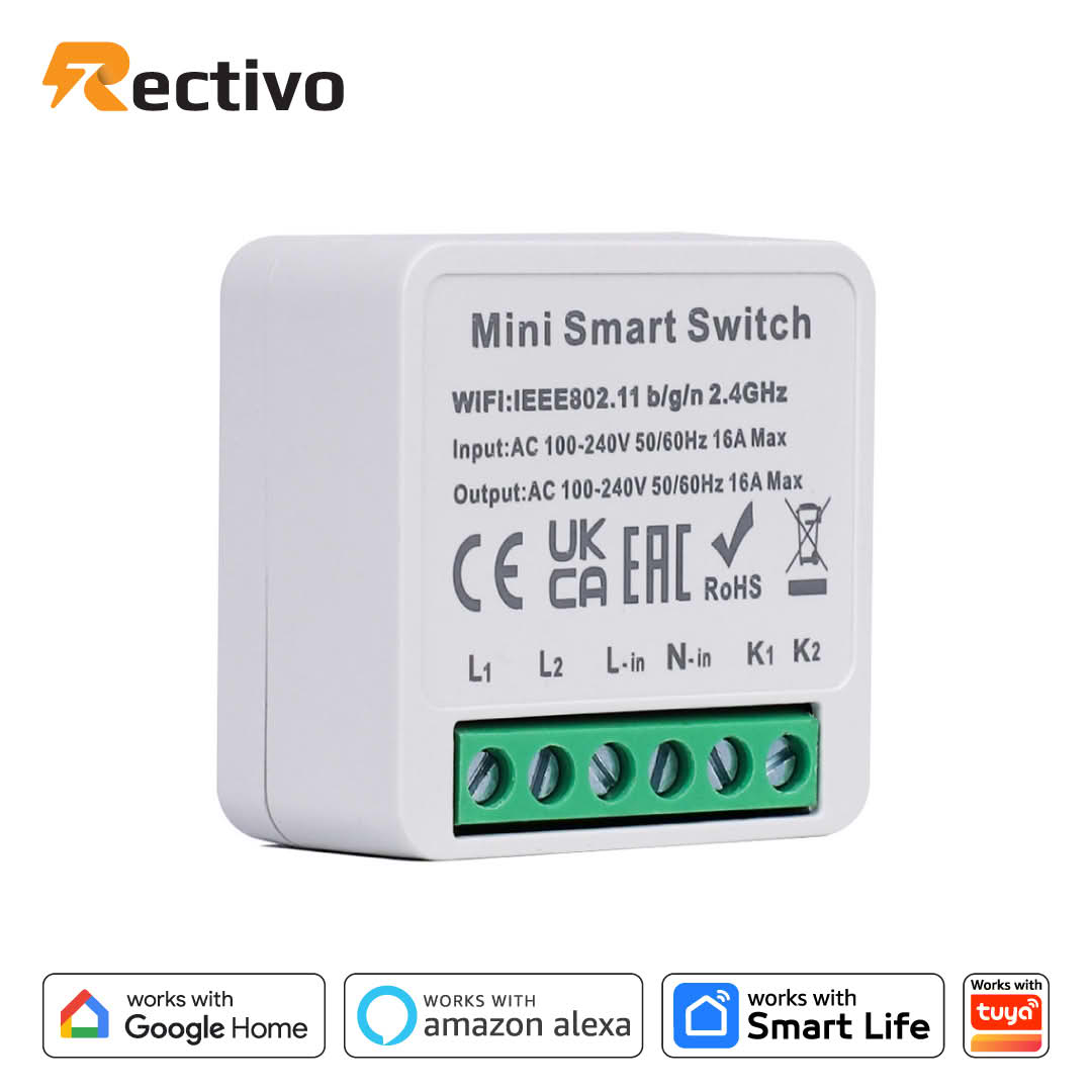 Rectivo 1 Gang Smart Switch Module (WiFi)