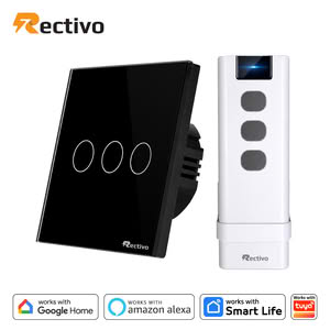 Rectivo 3 Gang Smart Switch Touch and WiFi + RF 433MHz Remote