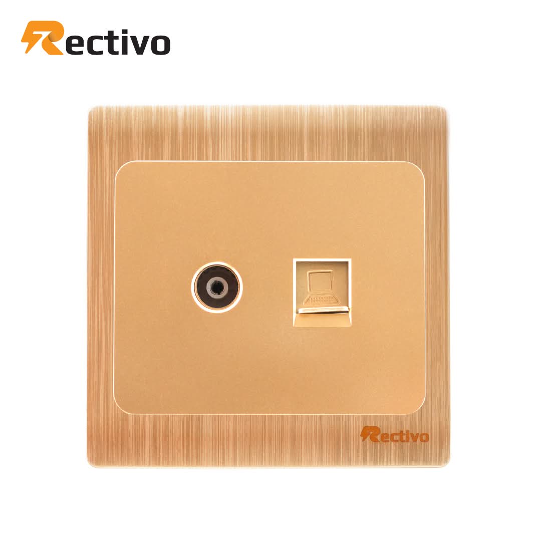 Rectivo Dish and Internet Socket (Vinta Series)
