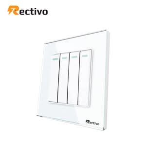 Glass Border 4 Gang Switch