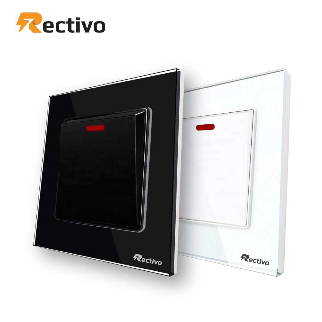Rectivo Glass Border 45A DP Switch (White) - Image 2