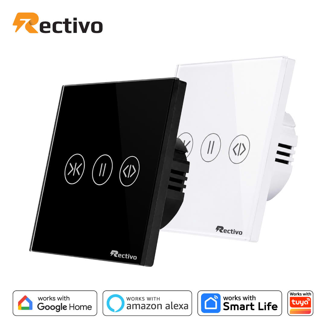 Rectivo Smart Curtain Switch Touch and WiFi (White) - Image 2