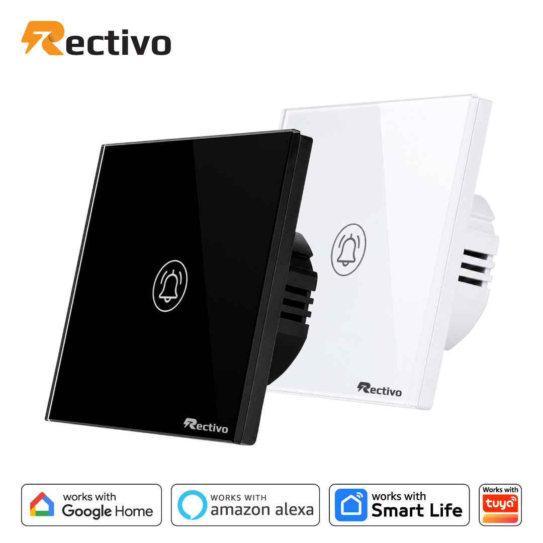 Rectivo Smart Door Bell Switch Touch and WiFi (White) - Image 2